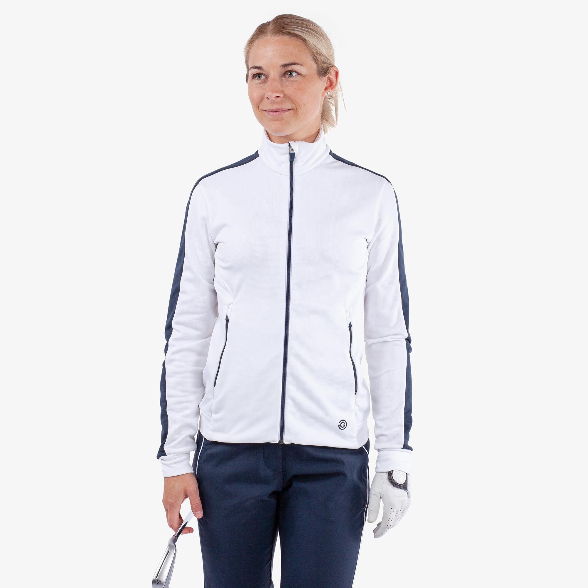 Galvin Green Dixie Insula Ladies Golf Mid Layer White/Navy